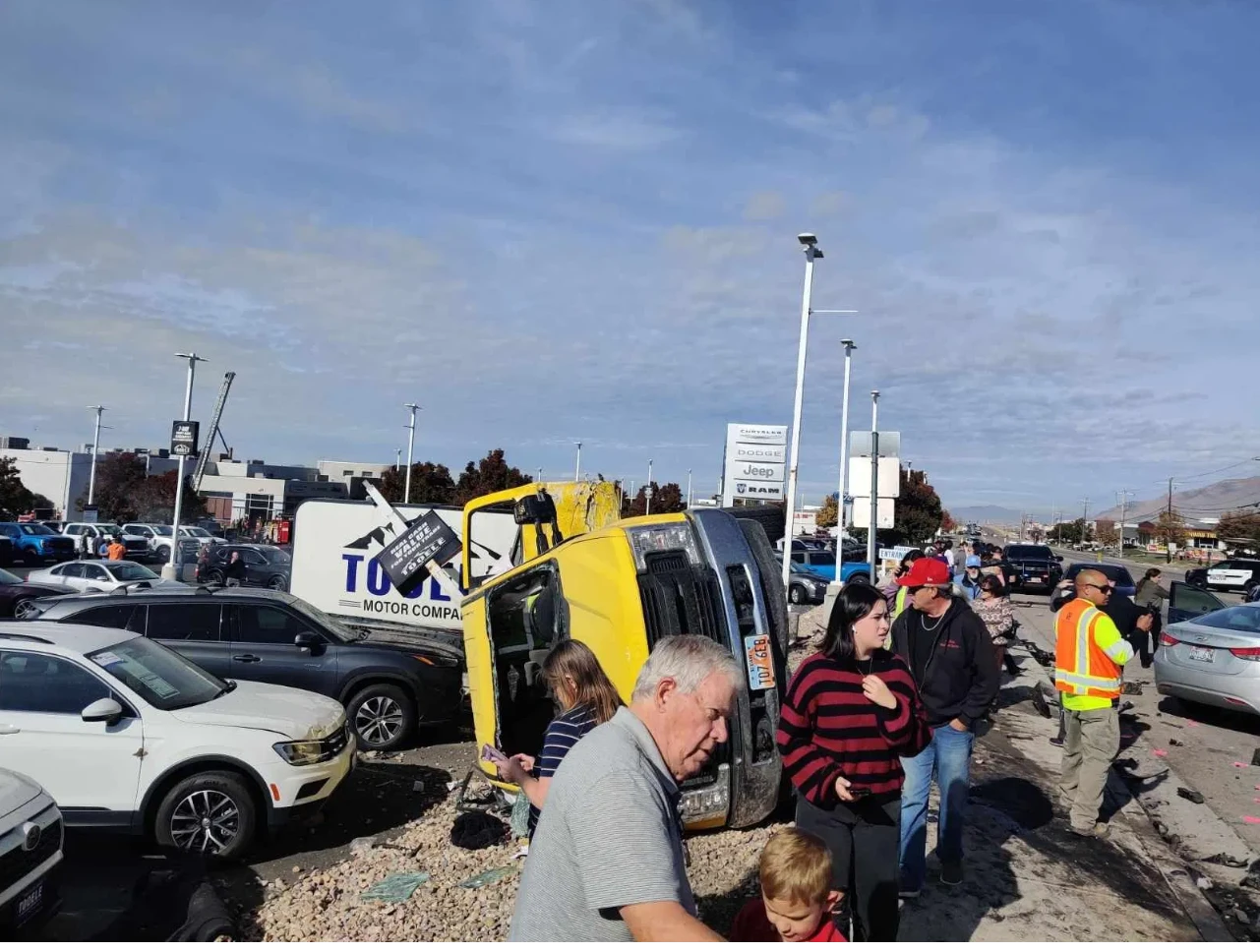 27 Vehicles Damaged in Fiery Semi-Truck Crash at Tooele Car Dealership